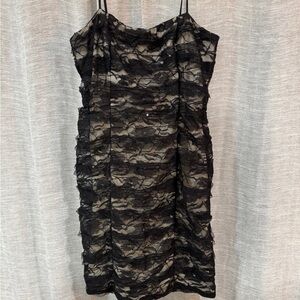 Elegant Black Lace Dress